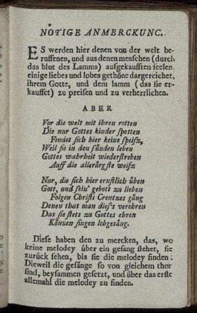 Nötige Anmerckung