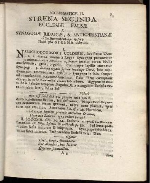 Strena Secunda Ecclesiae Falsae