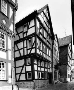 Fachwerkwohnhaus; Alsfeld, Rittergasse 2