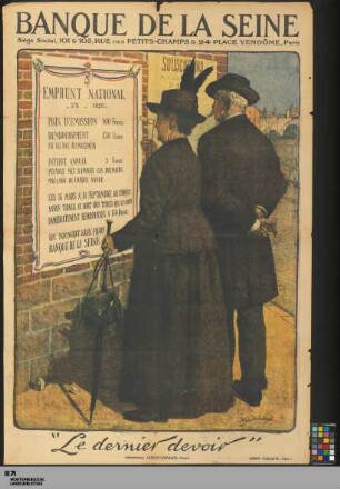 Le dernier devoir : Emprunt National [...] 1920 [...]