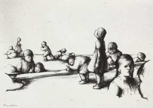 Mehrere Kindergruppen und Knabenkopf (Blatt 4)
