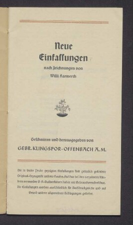 Neue Einfassungen