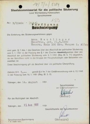 Reutlinger, Anna