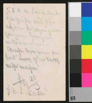 Speisekarte mit handschriftlichen Anmerkungen