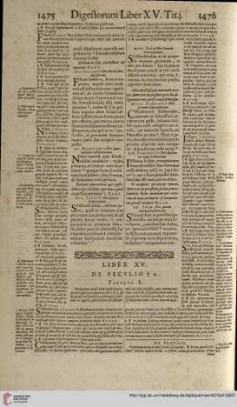 Liber XV. De Peculio