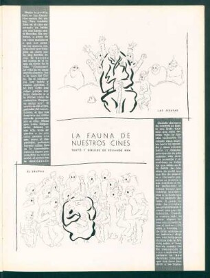 La fauna de nuestros cine - Texto y dibujo de Eduardo Ken