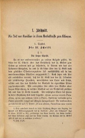 Der hl. Basilius in seiner Stellung zum "Filioque"