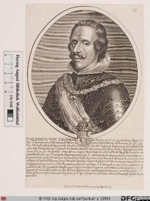 Bildnis Philipp (Felipe) IV., König von Spanien (reg. 1621-65)