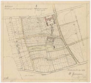 Teilbebauungsplan für Lübars, Berlin-Reinickendorf: Lageplan 1:2000