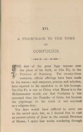 XVI. A pilgrimage to the tomb of Confucius