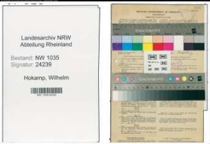 Entnazifizierung Wilhelm Hokamp , geb. 27.12.1895 (Steiger)