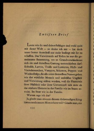 110-119, Zwölfter Bief