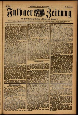 Ausgabe vom Mittwoch, den 19. August 1896.