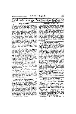 Bekanntmachungen des Hauptvorstandes