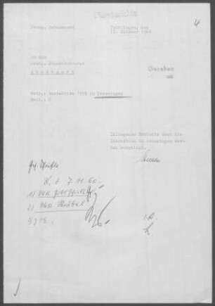 Trossingen: Inspektionsbericht 1959
