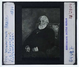 Repin, Porträt des I. S. Turgenew (Портрет И.С.Тургенева) (1874)
