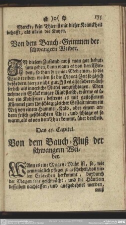 Das 45. Capitel. Von dem Bauch-Fluß der schwangern Weiber