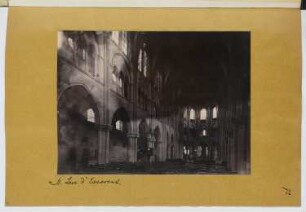 Abteikirche, Saint-Leu-dEsserent: Innenansicht (aus: Skizzen- und Fotoalbum 10)
