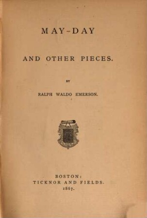 May-Day and other Pieces