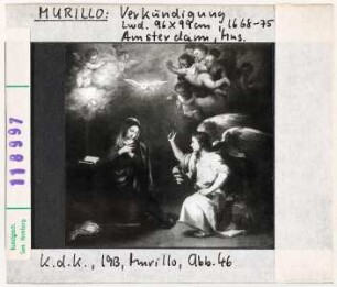 Bartolomé Estéban Murillo: Verkündigung. Amsterdam, Museum
