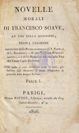 Novelle morali di Francesco Soave : ad uso della gioventù, 1
