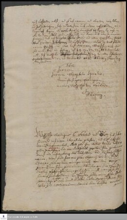 Brief von Friedrich Breckling an Gottlieb Spizel, (Abschrift).