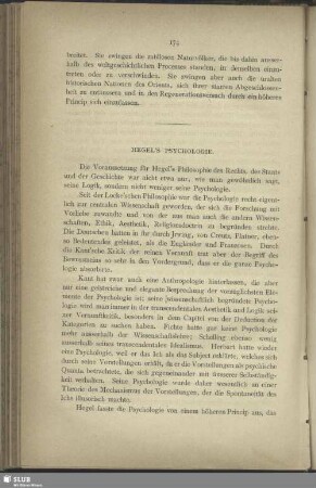 Hegel's Psychologie