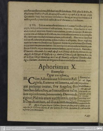Aphorismus X.