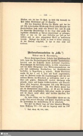 Meliorationsarbeiten in Lelle