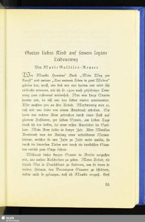 Gottes liebes Kind auf seinem letzten Leidensweg