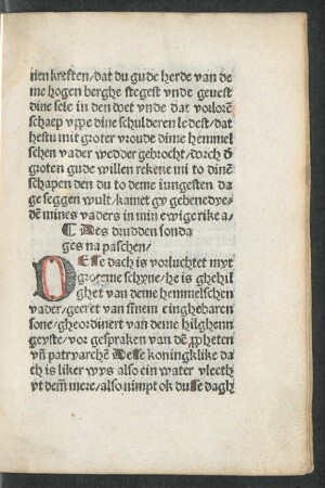 Des drudden sondages na paschen/