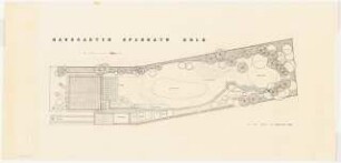 Garten Spenrath, Köln: Lageplan mit Gartenplan 1:100