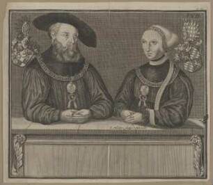 Bildnis des Kasimir, Markgraf von Brandenburg-Ansbach, mit seiner Frau Susanna von Bayern