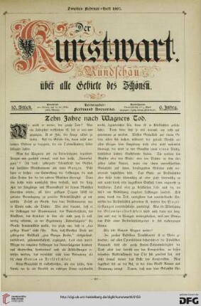 Heft 10 (2. Februarheft 1893)
