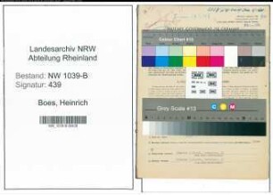 Entnazifizierung Heinrich Boes , geb. 14.10.1884 (Kaufmann)