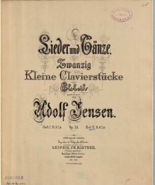 Lieder und Tänze : zwanzig kleine Clavierstücke ; op. 33, 2