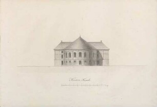 [Plan zum neuen Ständehaus in Carlsruhe]: Hintere Facade