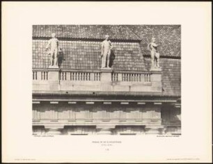 Neues Stadthaus, Berlin: Detail Attika Klosterstraße (aus: Neubauten der Stadt Berlin, Bd. X, 1911)