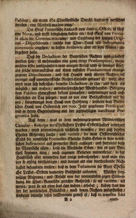 Kurtze Erinderung Uber ein abermahlen untern dato 10.ten Decembris 1740. erfolgtes Wiennerisches Circular-Rescript