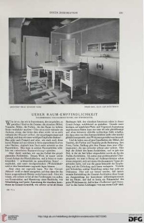 38: Ueber Raum-Empfindlichkeit : Zusammenhang von Raumkräftespiel und Körpergefühl