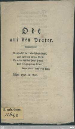 Ode auf den Prater