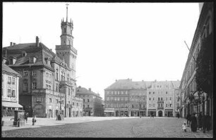 Löbau. Altmarkt u. Rathaus