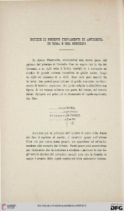33: Notizie di recenti trovamenti di antichità in Roma e nel suburbio, [12]