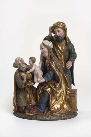 Skulptur "Die Anbetung des Kindes"