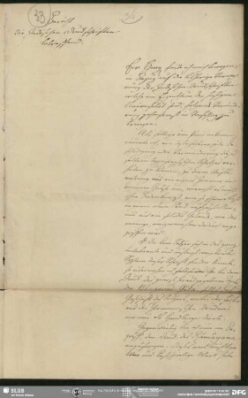Eigenh. Konzept; Bericht die Indischen Druckschriften betreffend von August Wilhelm von Schlegel an Philipp Joseph von Rehfues, Bonn, 05.04.1826