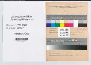 Entnazifizierung Otto Herbrich, geb. 29.09.1900 (Lehrer)