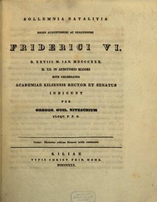 Historia critica Homeri initia continuata