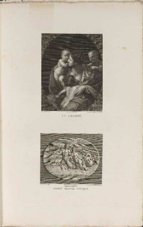 Illustrationen: La Charité. Pierre Gravée Antique.