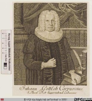 Bildnis Johann Gottlob Carpzov
