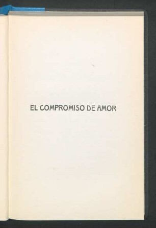 El compromiso de amor